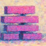 Editorial illustration in impressionist-brush style depicting an impressionist horizontal latency stack of DNS, TLS, server queue and network segments