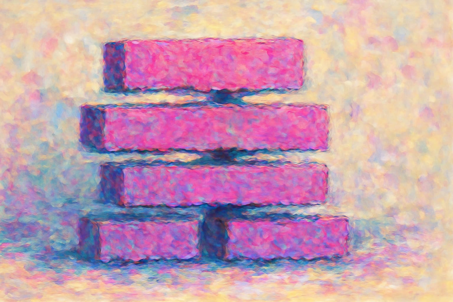 Editorial illustration in impressionist-brush style depicting an impressionist horizontal latency stack of DNS, TLS, server queue and network segments
